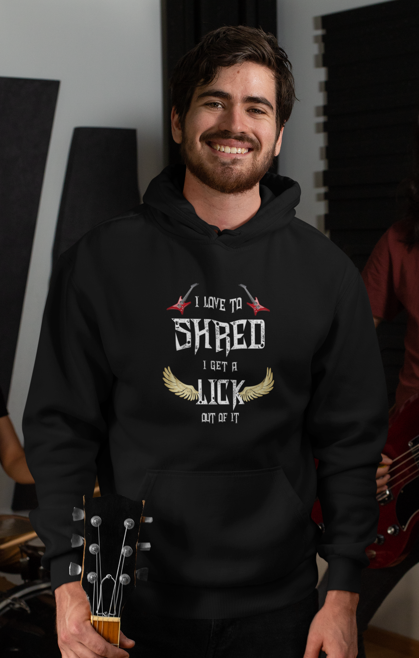 I Love To Shred I Get A Lick Out Of It Unisex Hoodie