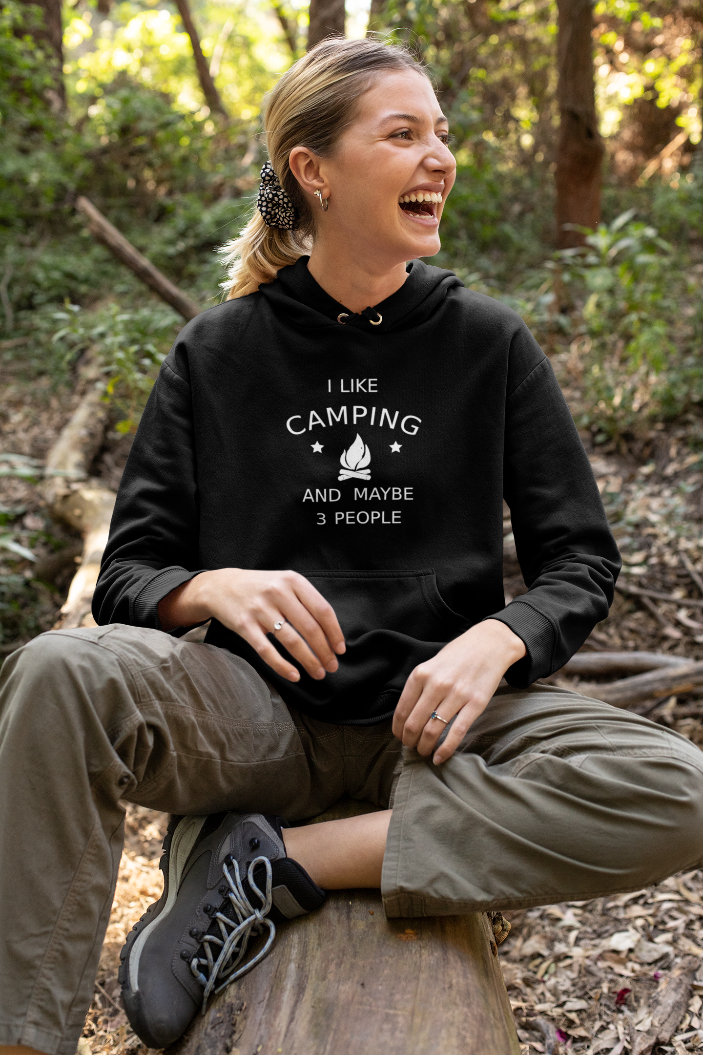 I Like Camping And Maybe 3 People Unisex Hoodie